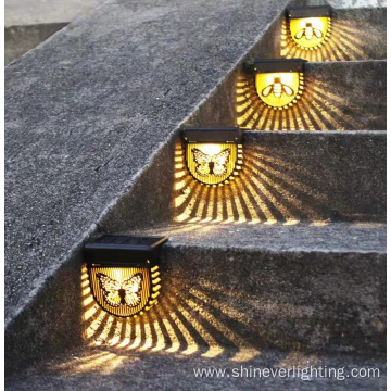 Outdoor Decor LED Solar Fence Lights Step Lamp